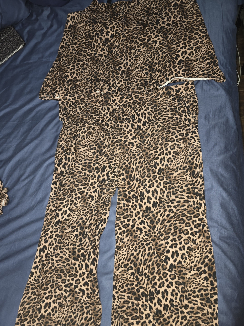 torrid Leopard Print Pajama Set in Tan and Black
